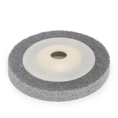 白鸽牌角向尼龙轮纤维抛光轮不织布研磨轮不锈钢抛光片磨片100*16 - 图3