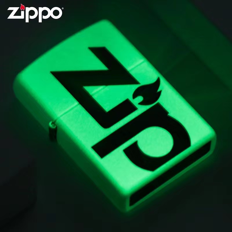 zippo芝宝正版夜光zppo之宝标志正品防风煤油创意个性男士打火机-图2
