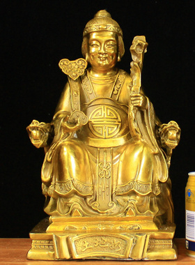 铜土地婆摆件福德正神