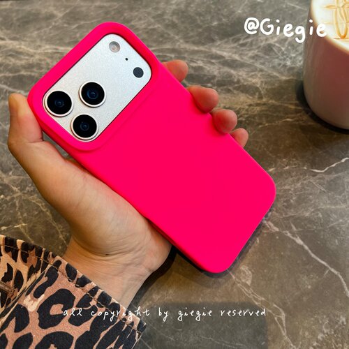液态硅胶 iPhone17promax手机壳玫红色适用苹果16 plus全包防摔保护套15pro/14高端男女新款13/12耐脏简约 - 图3