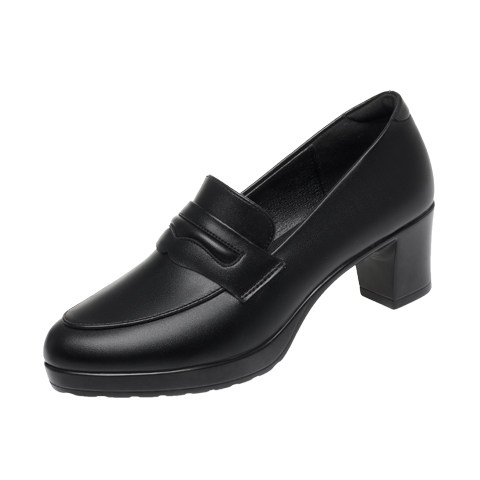 2025黑色小皮鞋女春秋新款高跟单鞋女鞋真皮软底乐福鞋百搭妈妈鞋,淘宝优惠券,粉丝福利购,淘宝优惠卷