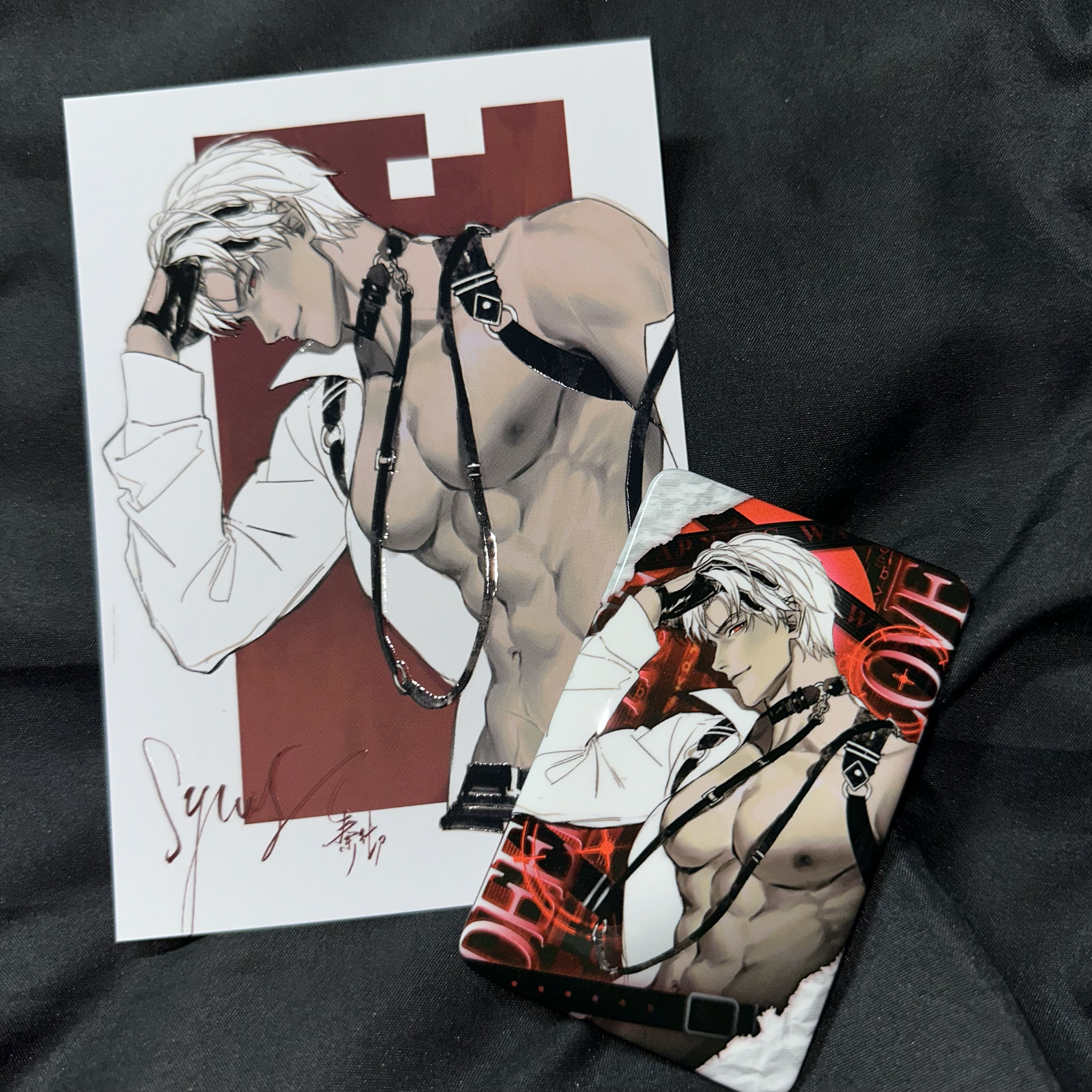 恋与深空秦彻同人系列明信片吧唧谷子现货谷子秦彻同人系列新款 - 图3