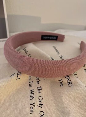 法式复古红色高颅顶海绵发箍女网红气质百搭发卡外出简约发带头箍