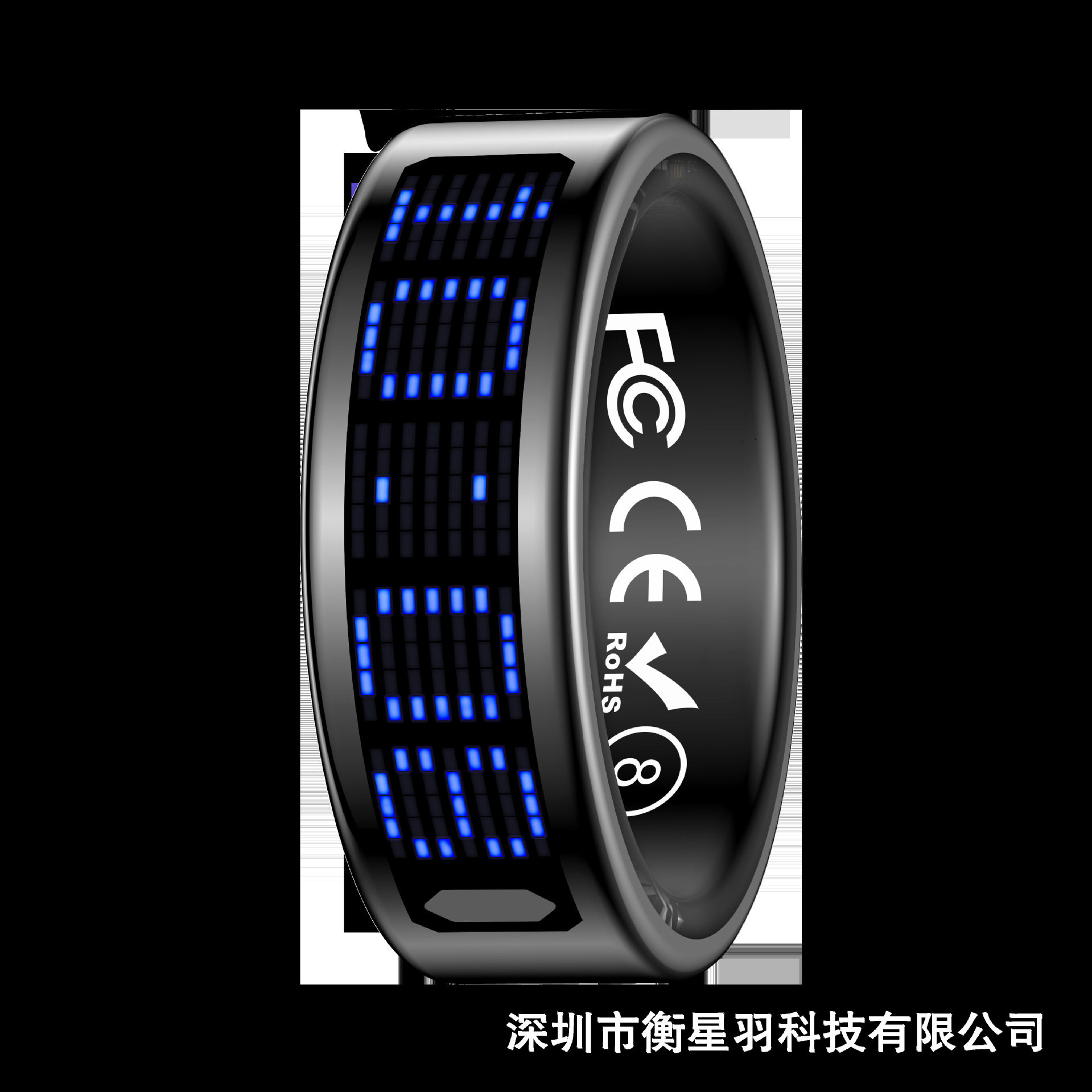 Cross-border new smart ring with display, touch page turning, pedometer, heart rate, blood oxygen, sleep and sports smart ring