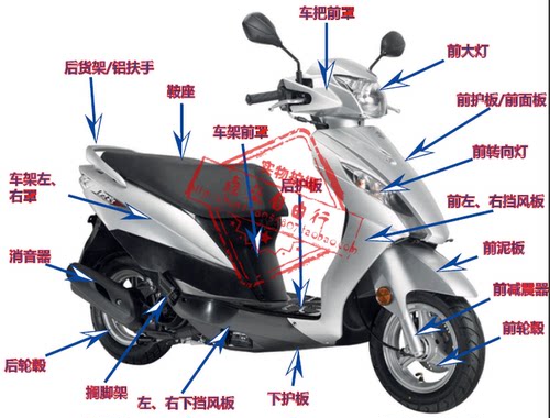 适用轻骑铃木乐至QS110T丽至UZ110T车把方向把龙头转向把热卖 - 图2