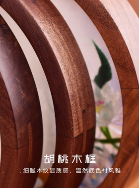 苏绣刺绣胡桃木摆件套装伴手礼