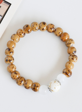 景德镇瓷珠串珠编织手串文艺森系情侣手链男民族风学生手饰女新款