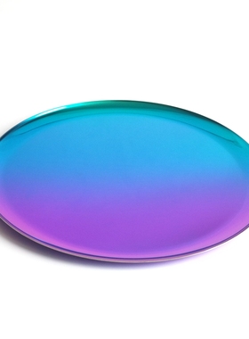 北欧ins风金属色不锈钢首饰托盘