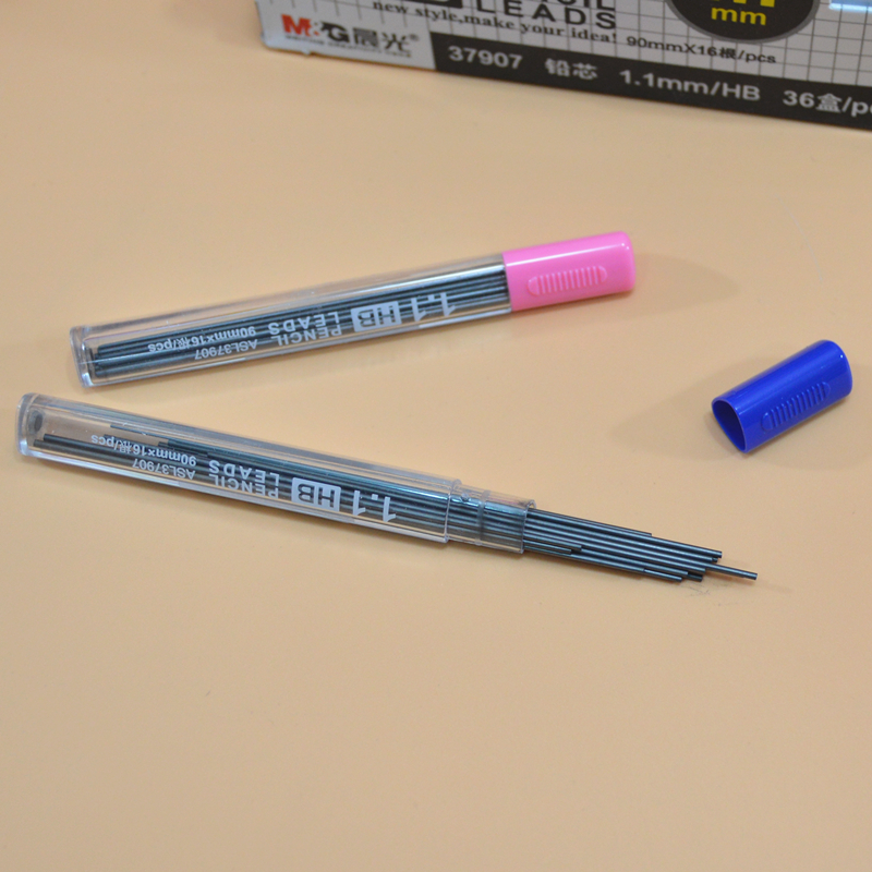 晨光铅芯 37907特殊HB自动笔铅芯1.1活动铅笔替芯树脂小学生用 - 图0