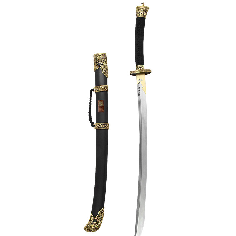 正品龙泉宝剑绣春刀一体花纹钢明清代刀剑防身冷兵器雁翎刀未开刃,淘宝优惠券,粉丝福利购,淘宝优惠卷