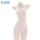 Suspender striped bikini super small strappy pajamas