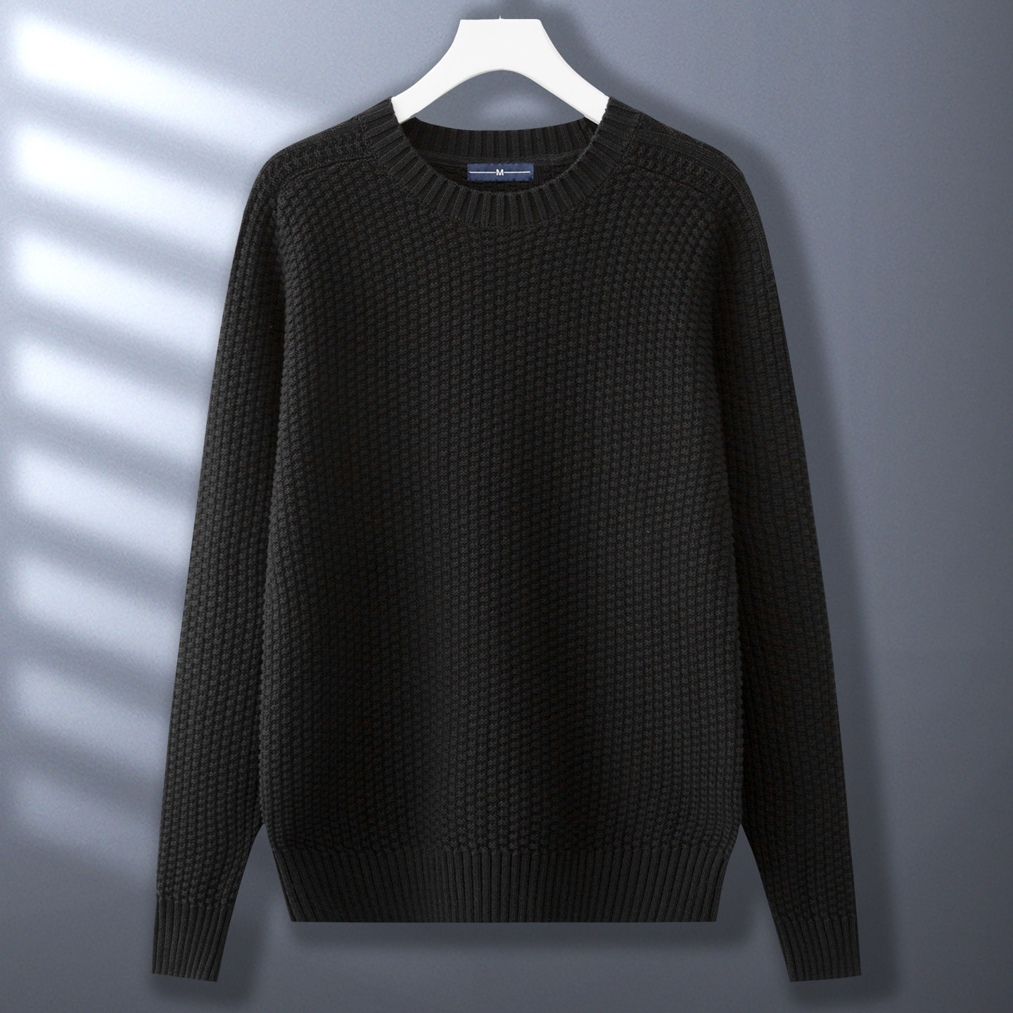 2025秋冬季长袖毛衣男百搭打底衫休闲纯棉线衣线衫潮牌圆领针织衫,淘宝优惠券,粉丝福利购,淘宝优惠卷