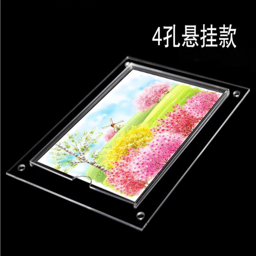 双层亚克力插卡片槽A4卡槽有机透明信息公示可悬挂亚克力盒子定制 - 图1