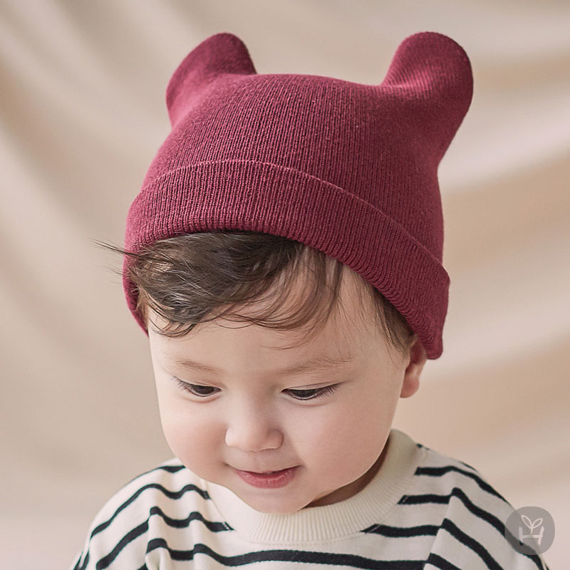韩国宝宝帽子针织帽薄款春秋季婴幼儿帽子婴儿1-2岁男童女童纯棉