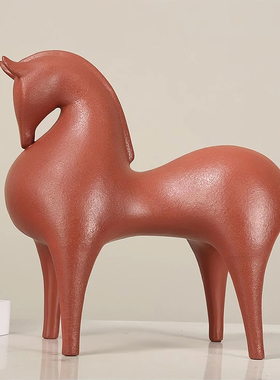 北欧诧寂风招财马摆件