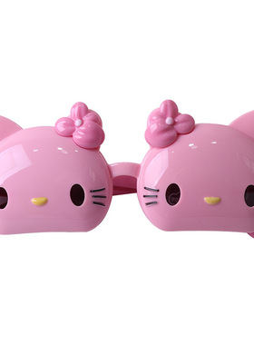 防紫外线猫头可爱翻盖太阳镜