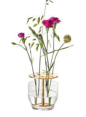 Y Ikebana vase FZ  北欧简约黄铜插花花瓶