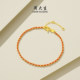 Zhou Dasheng New Year Red Rope Gold Bracelet Women's 5G Foot Gold Bracelet Plain Chain Handkerchief Handkerchief Garment Gift for Girlfriend