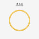 Mother's Day Gift Chow Tai Sang Gold Bracelet Women's Pure Gold Hard Gold Curly Grass Pattern Bracelet Plain Circle Flower Bracelet for Mom
