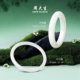 Zhou Dasheng Hetian white jade bracelet for women