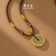 Chow Tai Sang Gold Necklace Men's Football Gold Hard Gold Mountain Ghost Money Couple Cool Black Set Chain New Year Gift for Boyfriend