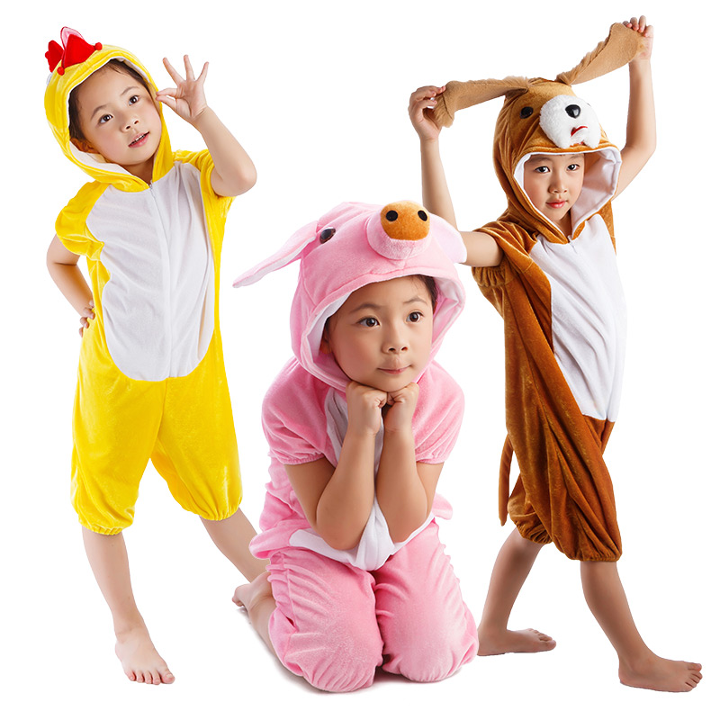 儿童动物表演服装幼儿园青蛙狐狸大灰狼老鼠猫狗牛狮子老虎演出服_腾美佳童装品牌店_童装/婴儿装/亲子装-第5张图片-提都小院