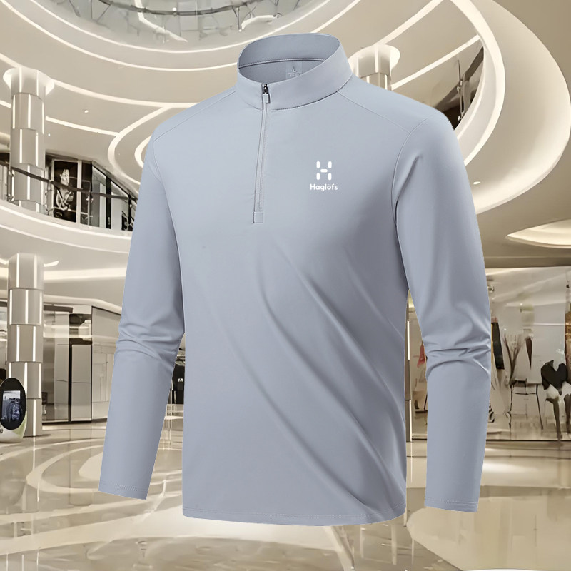 HAGLOFS火柴棍运动卫衣男女秋冬季半拉链加绒保暖休闲T恤户外上衣,淘宝优惠券,粉丝福利购,淘宝优惠卷