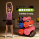 Dynamic point plastic-impregnated cast iron bone dumbbells for home arm training