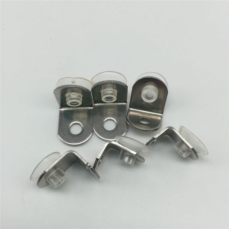 加厚不锈钢玻璃层板托7字板托托架橱柜角码钉木板不绣钢直角承重 - 图0