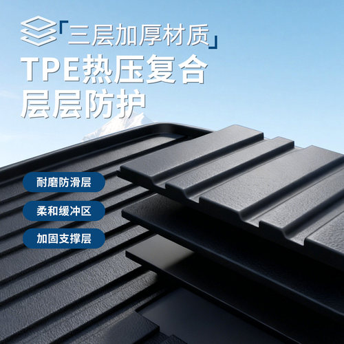 御马汽车TPE后备箱垫适用于问界M5 M6 M7 M8 M9尾箱垫背靠垫配件 - 图2