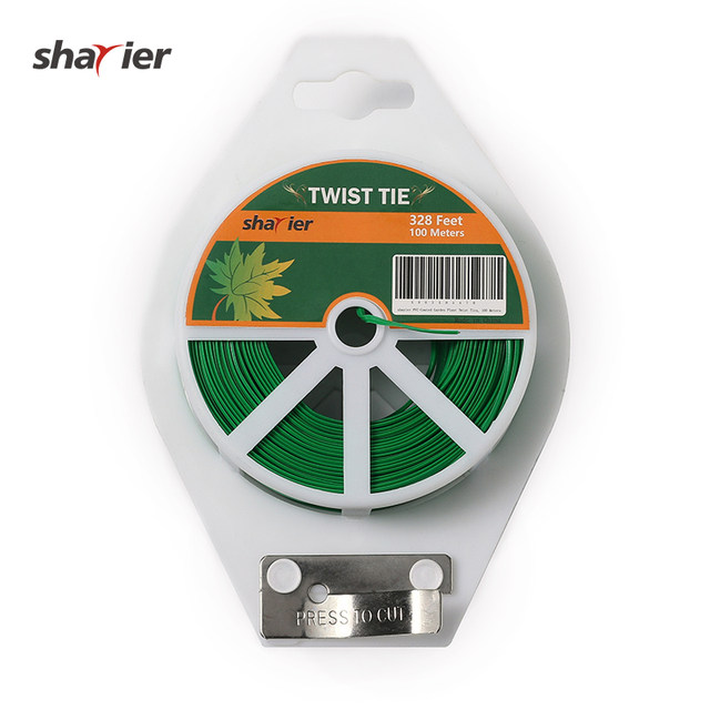 Gardening tape shears and ties for plant fixation