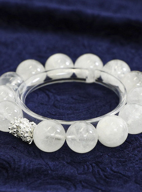 高货天然大点位白幽灵手链女聚宝盆千层异象珠子水晶显白手串