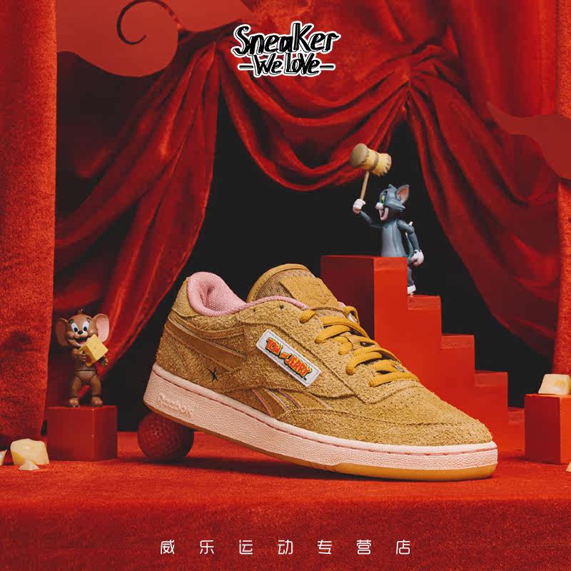 reebok club c tom jerry tom fw4681 威乐运动板鞋/休闲鞋