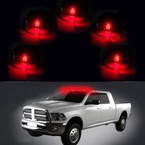 Suitable for Ford leather truck suction dome lamp shade 5 * light cover 5 *LED light LED roof warning light car 5 pairs