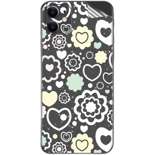 Прозрачный матовый мультяшный мобильный телефон, нескользящая пластиковая защитная наклейка для всего тела