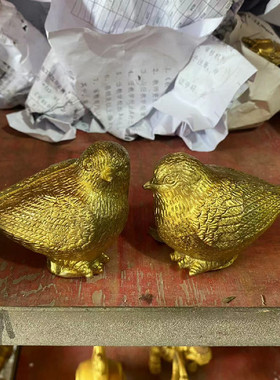 铜器工艺品纯铜家雀小鸟小麻雀摆件家居装饰礼品古玩收藏杂项