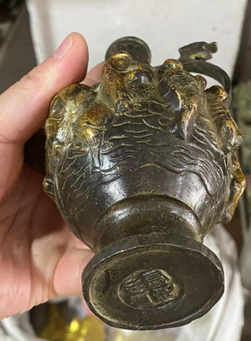 古玩铜器摆件铜壶水壶茶壶酒壶仿古八仙壶家居装饰工艺礼品收藏