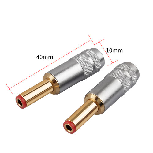 台湾杨阳 HIFI发烧级纯铜镀24K金DC-2.1G/2.5G交流直流电源插头 - 图3