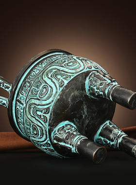 黄铜祝福中式公司三足圆鼎