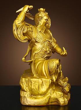 纯黄铜王灵官神像摆件应化天尊
