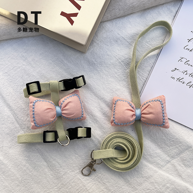 猫咪宠物牵引绳防止脱外出神器布偶缅因德文专用遛猫绳子小型犬绳 - 图1