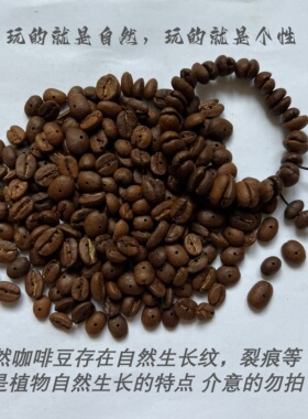 天然打孔咖啡豆DIY散珠1.2mm
