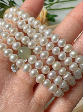 天然珍珠女简约小众国风手串手链