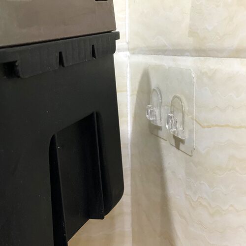 强力壁挂墙上小壁扇专用贴风扇免打孔贴无痕贴粘胶贴片挂钩固定器 - 图2