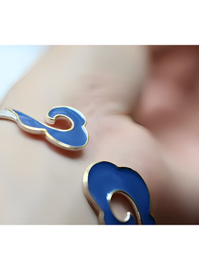 云中仙丨珐琅彩祥云纯银手镯