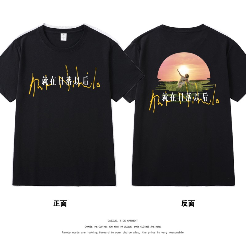 孙燕姿25周年演唱会同款短袖t恤就在日落以后周边小天后应援衣服 - 图3