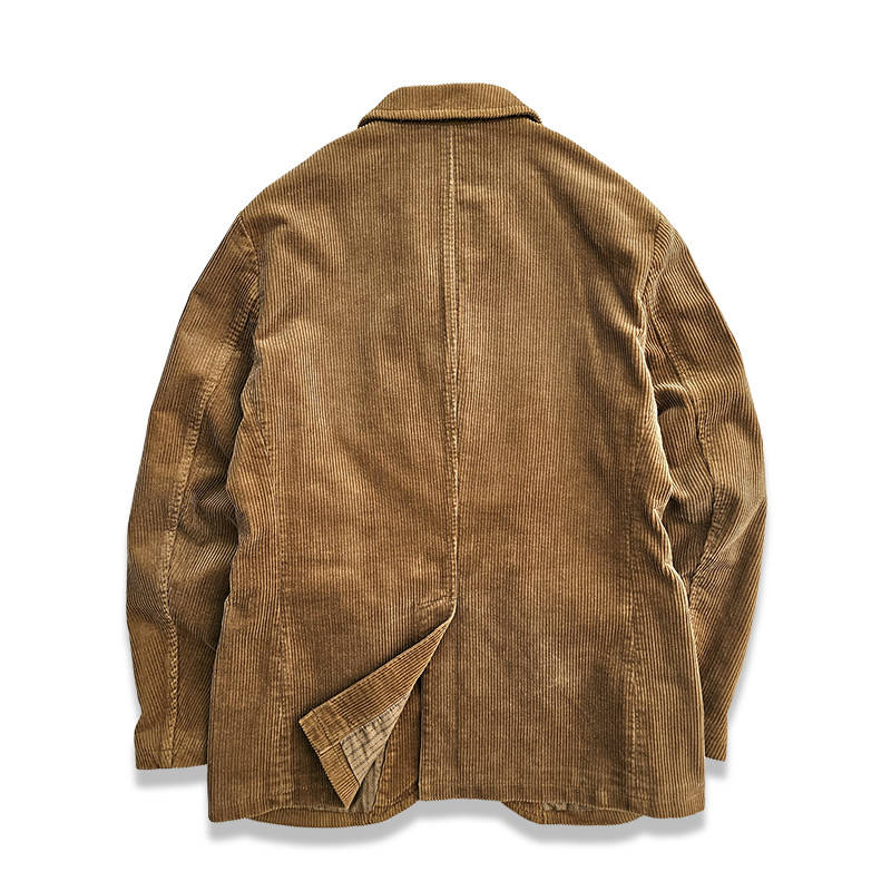 西里布美式复古经典款条绒宽松型休闲风外套西服灯芯绒西装新品,淘宝优惠券,粉丝福利购,淘宝优惠卷