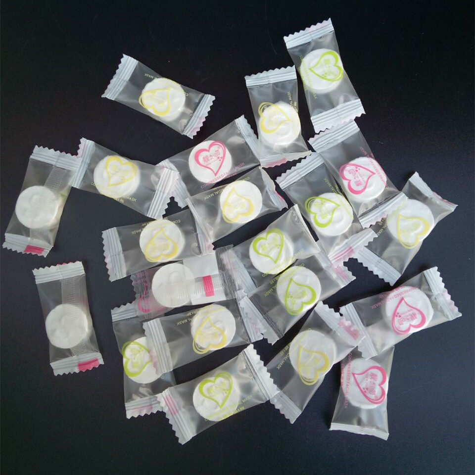 纯棉压缩面膜纸全棉一次性面罩 美容院鬼脸纸膜100粒全棉面膜扣,淘宝优惠券,粉丝福利购,淘宝优惠卷