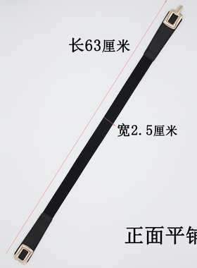 女式方扣弹力松紧腰带细腰封