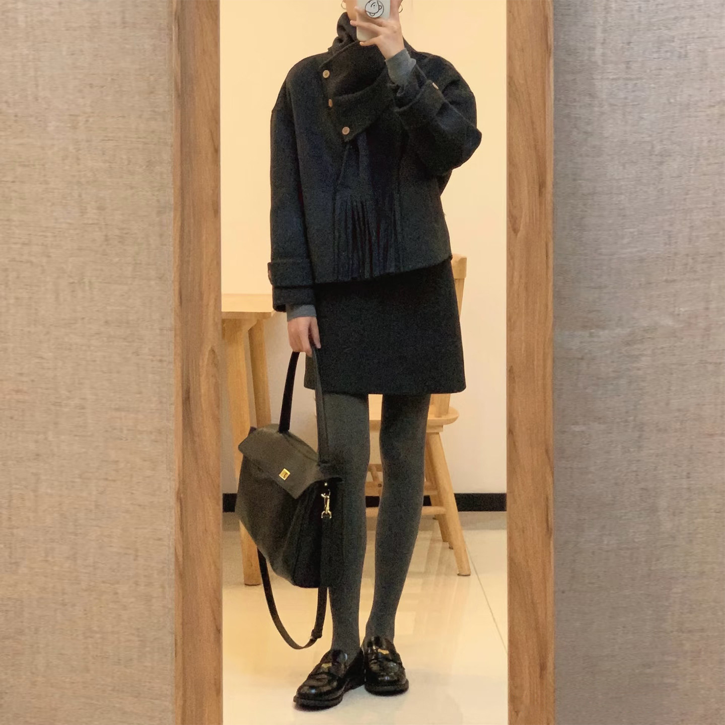 小香风围巾领毛呢外套半身裙两件套女秋冬新高级感气质显瘦套装,淘宝优惠券,粉丝福利购,淘宝优惠卷